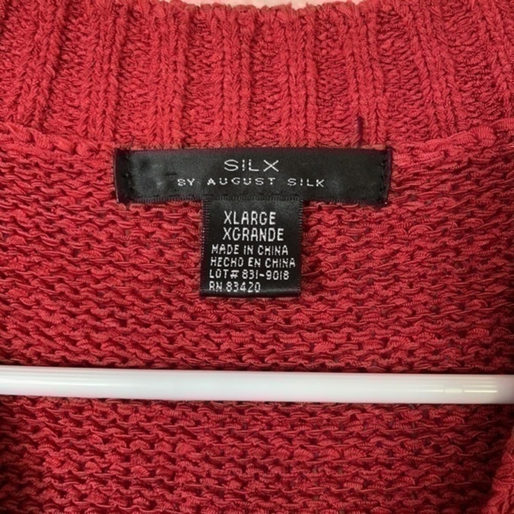 Silx by August Silk red sweater xl - Picture 3 of 8